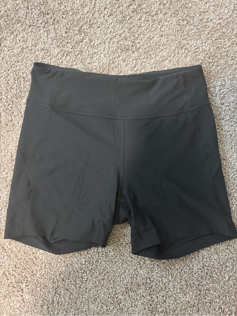 Outdoor Voices Black High-Rise Performance Shorts